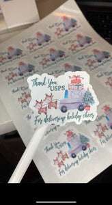 USPS Thank You Holiday Stickers